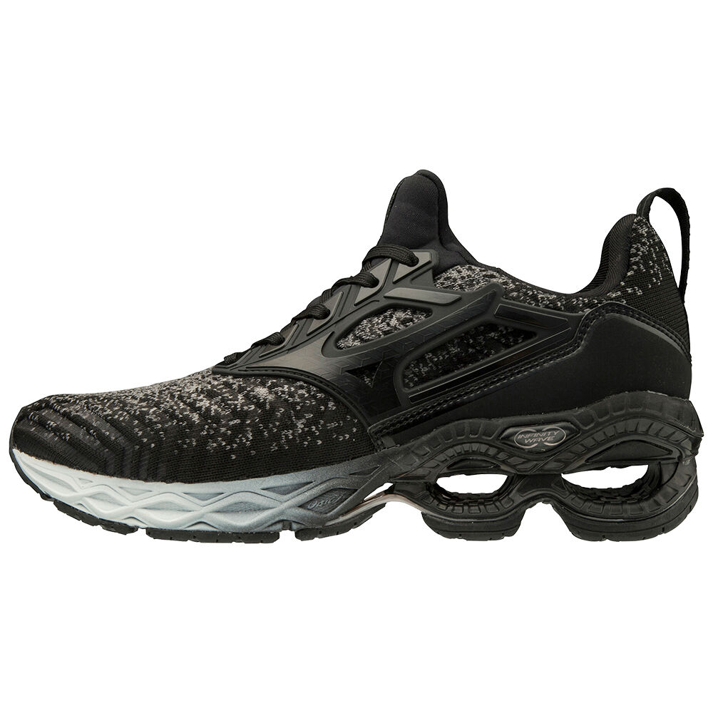 Womens Mizuno Wave Creation Waveknit Running Shoes Black Philippines (LUPADB851)